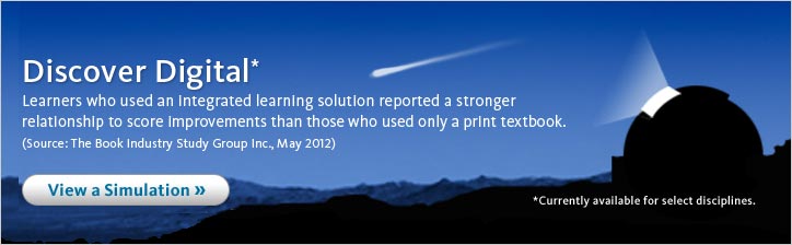 Discover Digital. Click for a simulation to learn how an integrated solution fosters better student engagement.