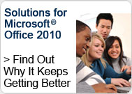 Alt Text for Solutions for Microsoft Office 2010