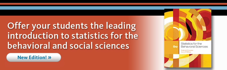 Offer your students the leading  introduction to statistics for the behavioral and social sciences