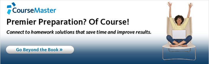 With CourseMaster, you can connect to homework solutions that save time and improve results