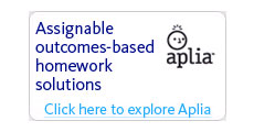 Click here to learn more about Aplia: Assignable Outcomes-based Homework Solutions