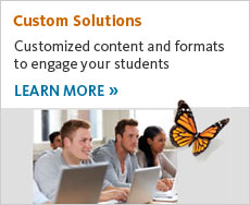 Cengage Learning custom solutions engage your students. Learn more.