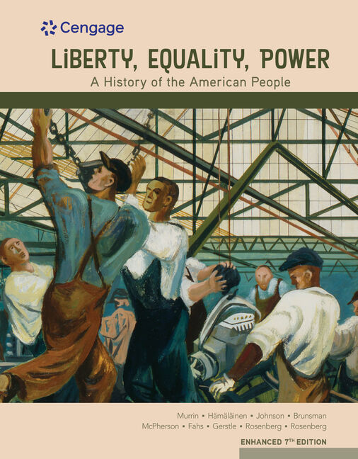 MindTap for Murrin/Hämäläinen/Johnson/Brunsman/McPherson/Fahs/Gerstle/Rosenberg/Rosenberg's Liberty, Equality, Power:  A History of the American People, Enhanced, 1 term Instant Access cover