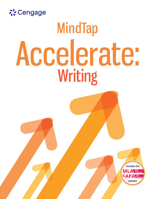 MindTap Accelerate: Writing, 1 term Instant Access book cover