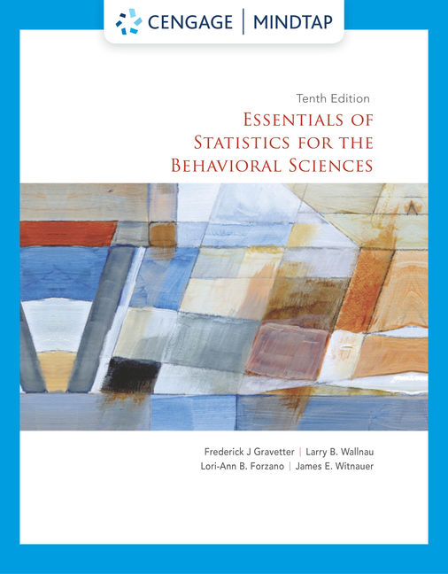 MindTap for Gravetter/Wallnau/Forzano/Witnauer's Essentials of Statistics for the Behavioral Sciences, 1 term Instant Access cover