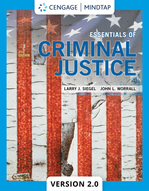 MindTapV2.0 for Siegel/Worrall's Essentials of Criminal Justice, 1 term Instant Access cover