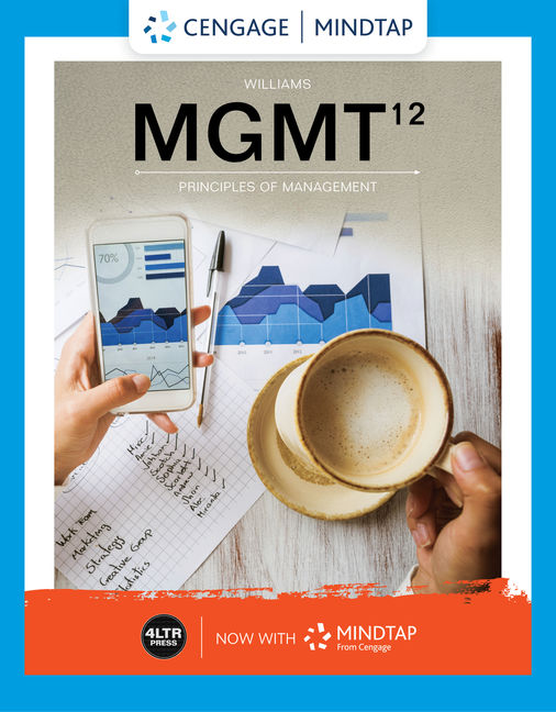 MindTap for Williams' MGMT, 1 term Instant Access cover