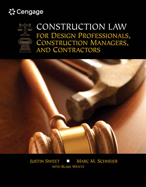 Construction Law for Design Professionals, Construction Managers and Contractors book cover