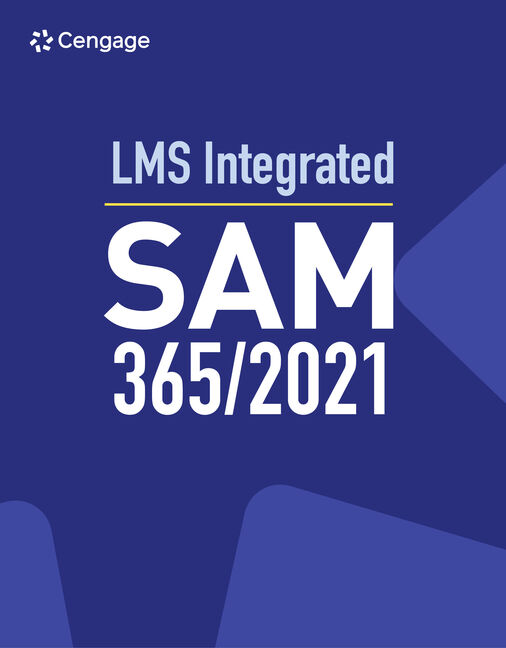 LMS Integrated SAM Office 365/2021 with MindTap Reader, 1 term Instant Access cover