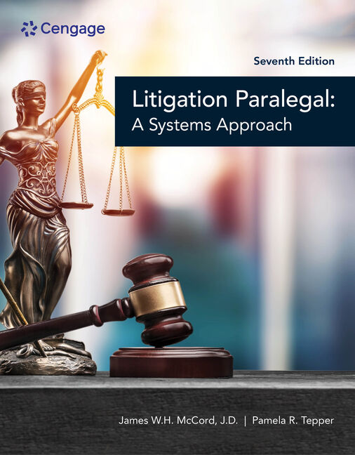 The Litigation Paralegal: A Systems Approach book cover