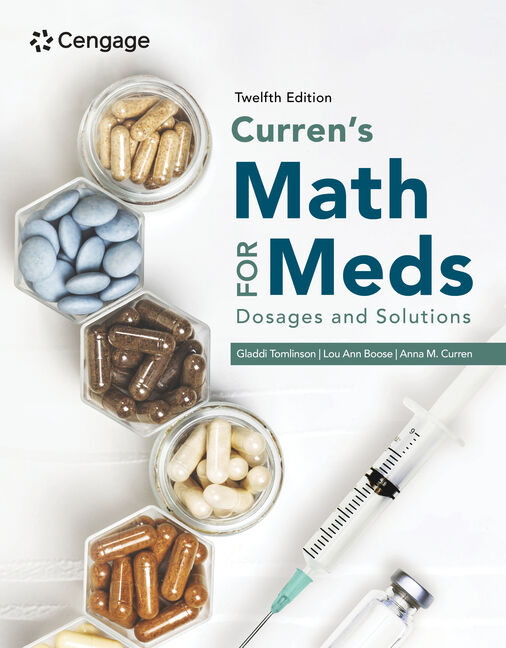 Curren's Math for Meds: Dosages and Solutions book cover