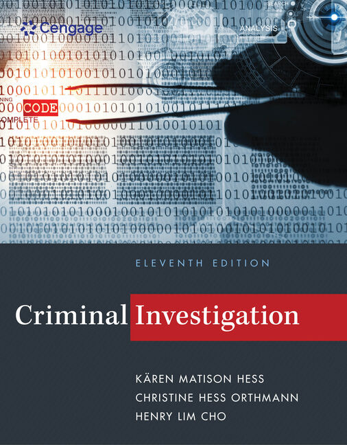 MindTap® Criminal Justice, 1 term (6 months) Instant Access for Hess/Hess Orthman/Cho's Criminal Investigation book cover