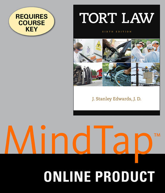 MindTap Paralegal, 1 term (6 months) Instant Access for Edwards' Tort Law book cover
