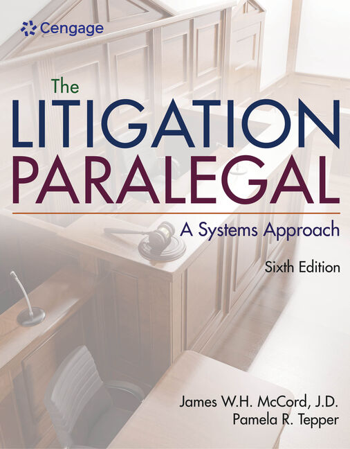 MindTap Paralegal, 1 term (6 months) Instant Access for McCord/Tepper’s The Litigation Paralegal: A Systems Approach book cover