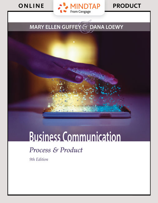 MindTap Business Communication, 1 term (6 months) Instant Access for Guffey/Loewy's Business Communication: Process & Product cover