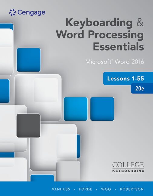 Keyboarding and Word Processing Essentials Lessons 1-55 book cover
