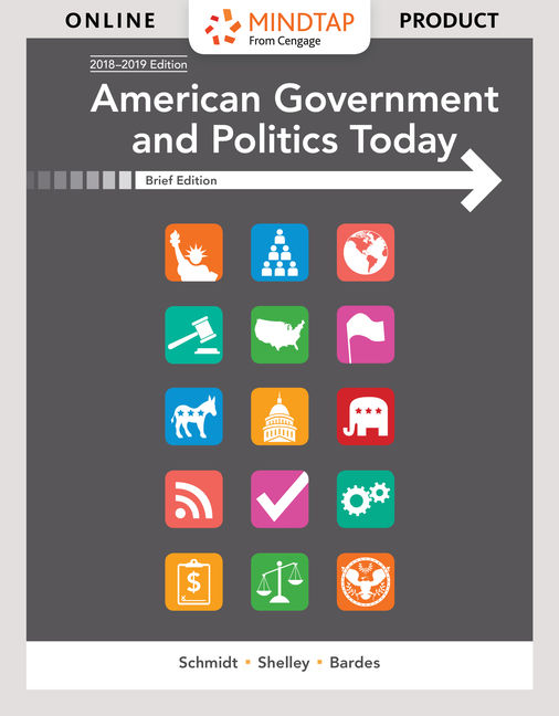 MindTap Political Science, 1 term (6 months) Instant Access for Schmidt/Shelley/Bardes' American Government and Politics Today, Brief cover