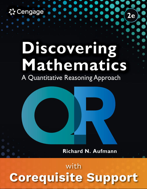 WebAssign with Corequisite Support for Aufmann's Discovering Mathematics: A Quantitative Reasoning Approach, Single-Term Instant Access book cover