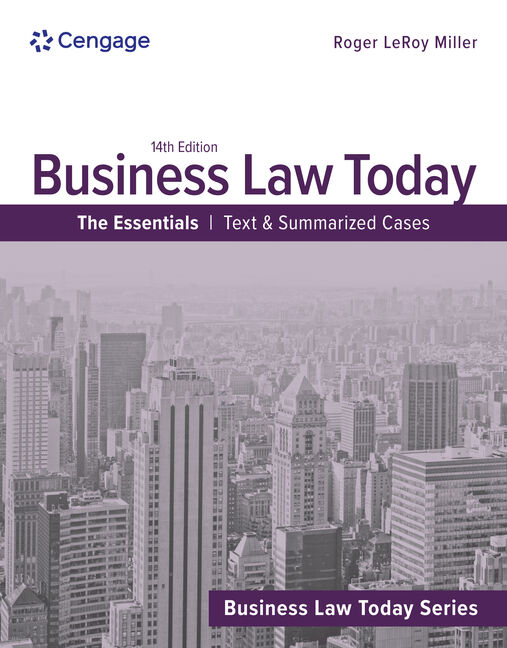 Business Law Today, The Essentials: Text and Summarized Cases book cover