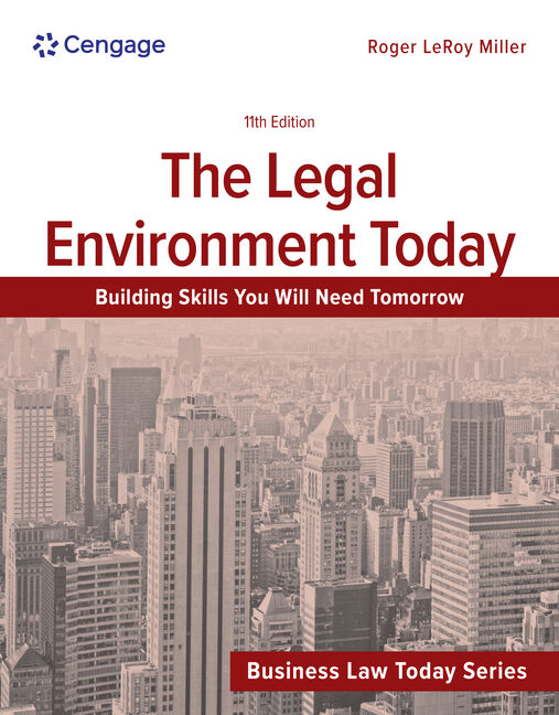 The Legal Environment Today book cover