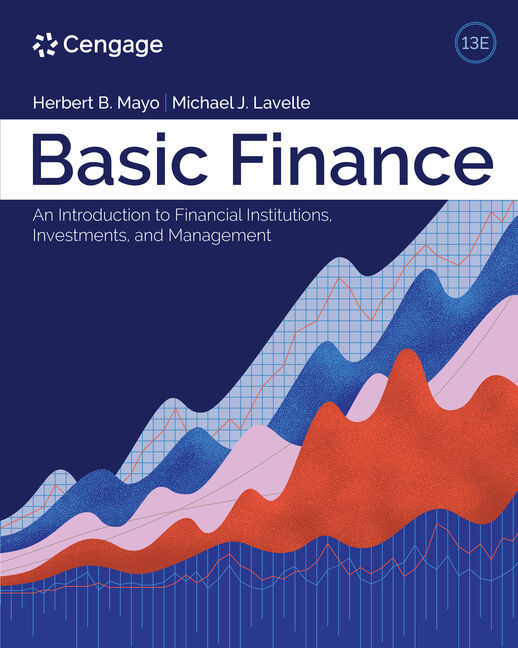 MindTap for Mayo/Lavelle's Basic Finance: An Introduction to Financial Institutions, Investments, and Management, 1 term Instant Access cover