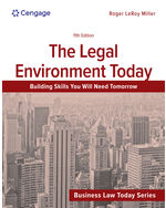 The Legal Environment Today book cover