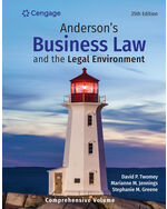 Anderson's Business Law & The Legal Environment - Comprehensive Edition book cover