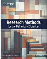 Research Methods for the Behavioral Sciences book cover
