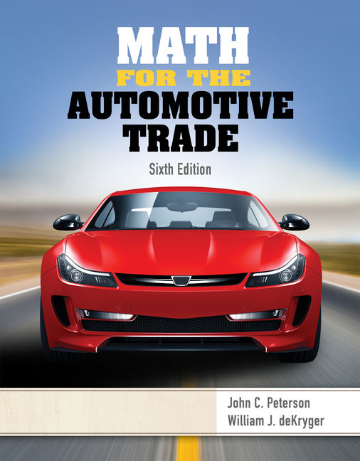 Math For The Automotive Trade 6th Edition Cengage