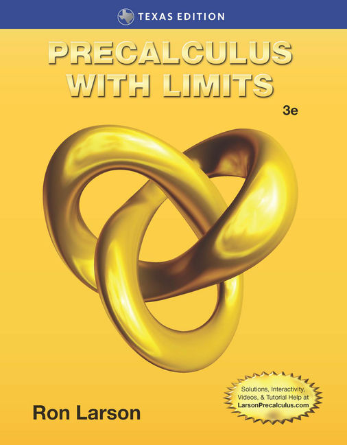 Precalculus with Limits, Texas Edition, 3rd Edition 9781305073814