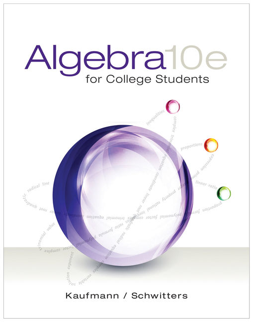 Algebra For College Students 10th Edition Cengage
