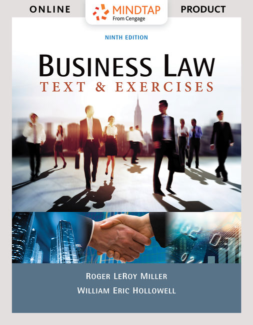 Mindtap For Business Law Text Exercises 9th Edition 9781337624688 Cengage
