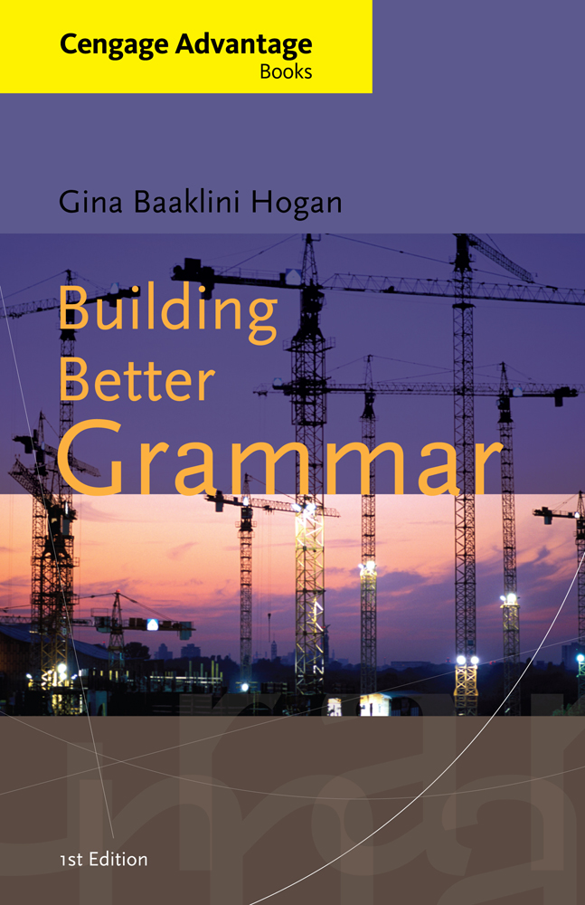 Building Better Grammar, 1st Edition 9780495905141 Cengage