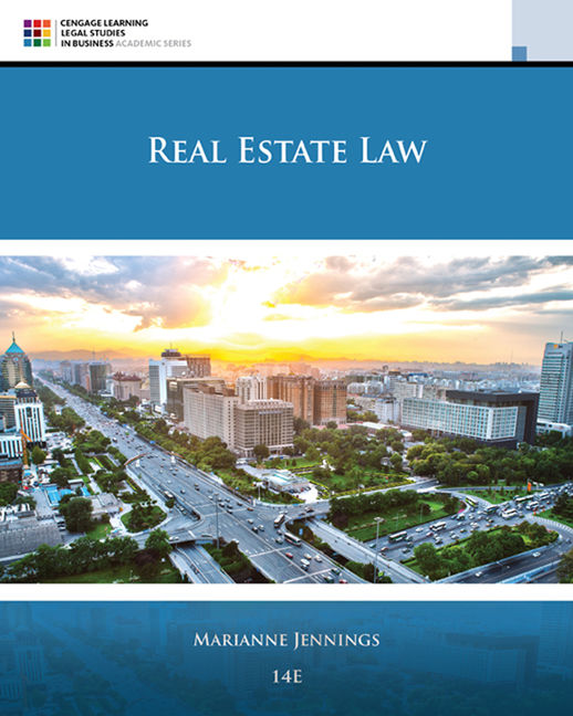 Real Estate Law, 11th Edition 9781305579910 Cengage