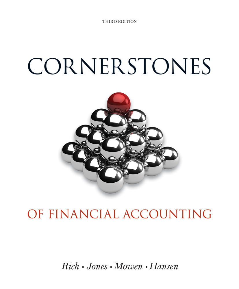 Cornerstones Of Financial Accounting 3rd Edition Cengage