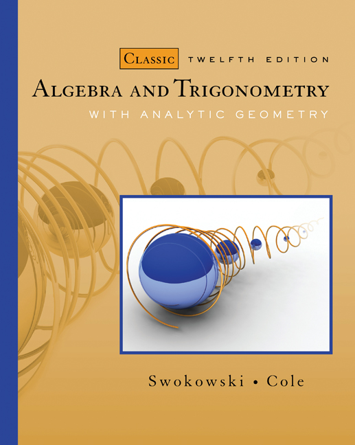 Algebra And Trigonometry With Analytic Geometry Classic Edition
