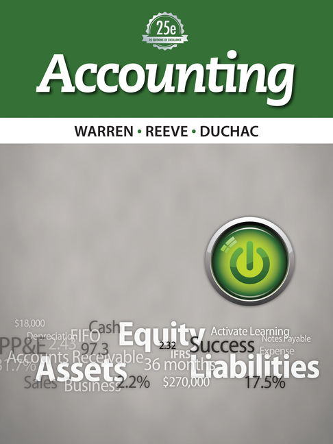 Accounting 25th Edition Cengage