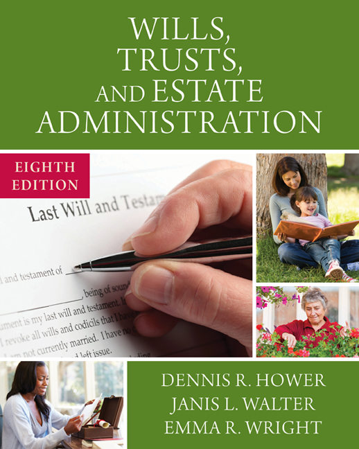 Wills, Trusts, and Estate Administration, 8th Edition Cengage