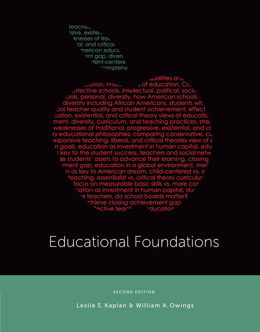 Educational Foundations, 2nd Edition 9781133603092 Cengage