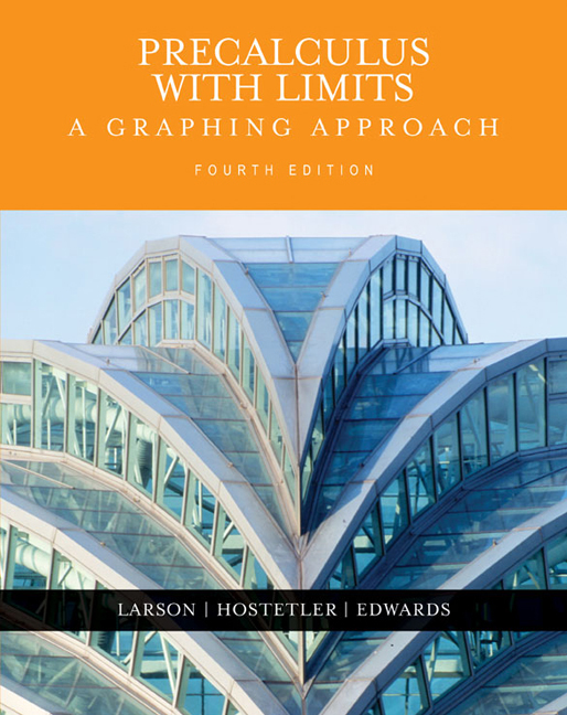 Precalculus With Limits A Graphing Approach 4th Edition Cengage