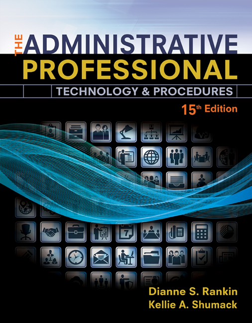 The Administrative Professional Technology Procedures Spiral Bound Version 15th Edition 9781305581166 Cengage