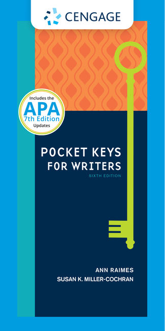 Pocket Keys For Writers 6th Edition 9781305972117 Cengage