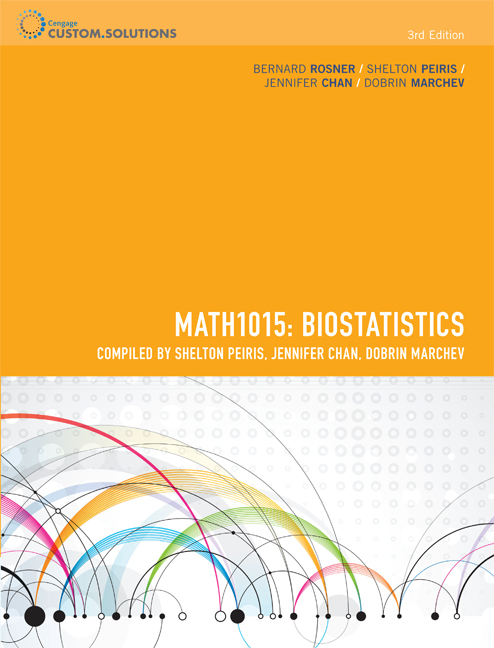 Product cover for CP0896 MATH1015 Biostatistics 3rd Edition 