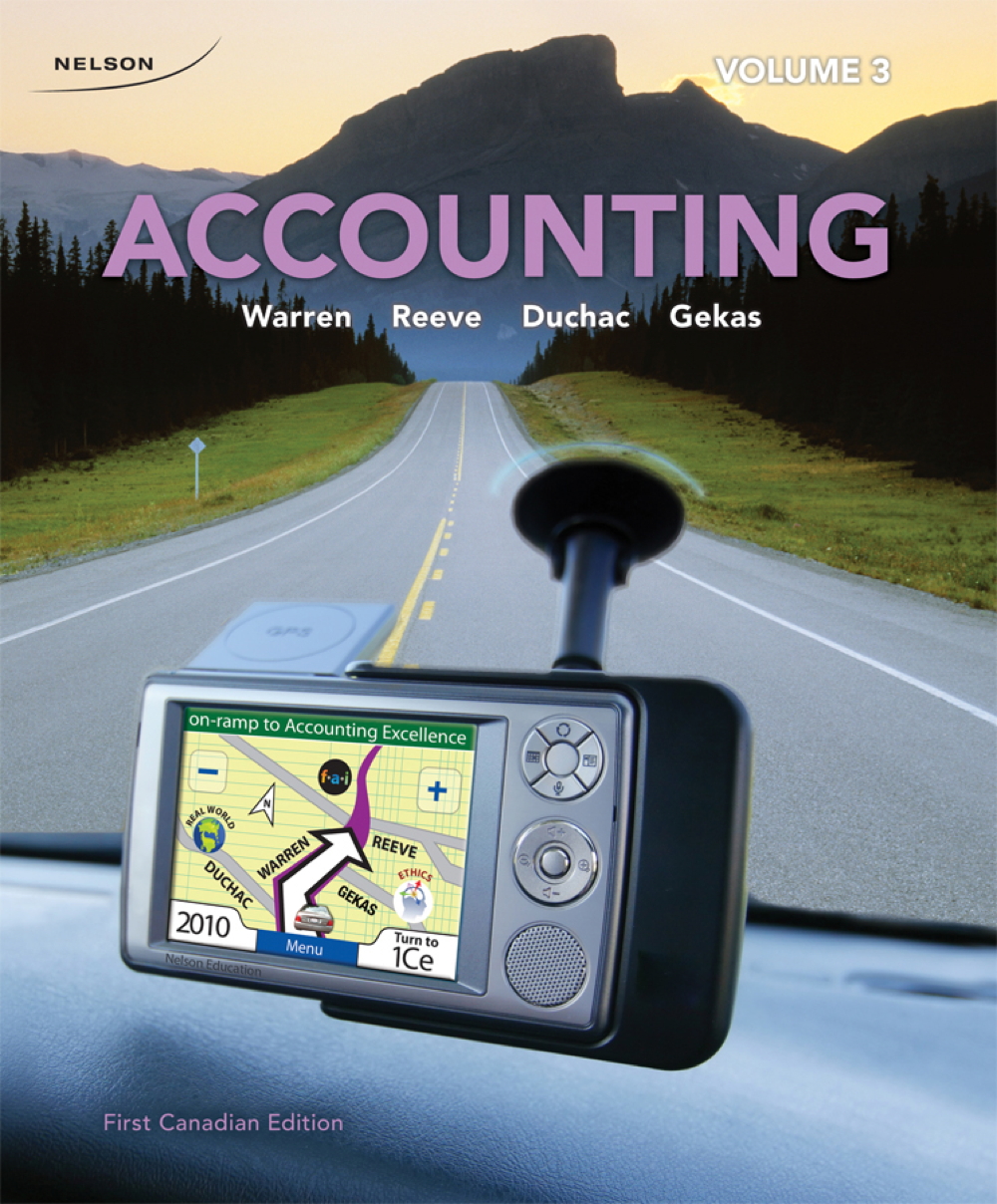 Accounting, Volume 3, 1st Edition - 9780176502058 - Cengage