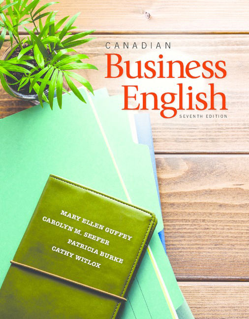 Canadian Business English, 7th Edition - 9780176582968 - Cengage