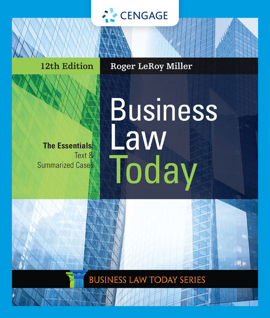 Business Law Today The Essentials 9780357038178 Cengage