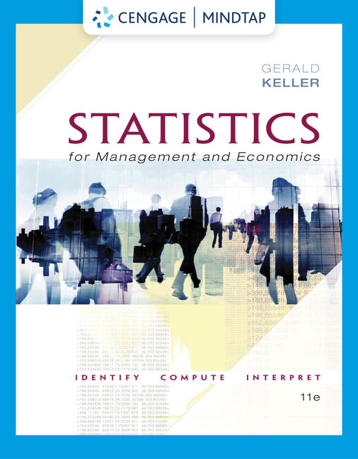 MindTap for Keller's Statistics for Management and Economics, 2