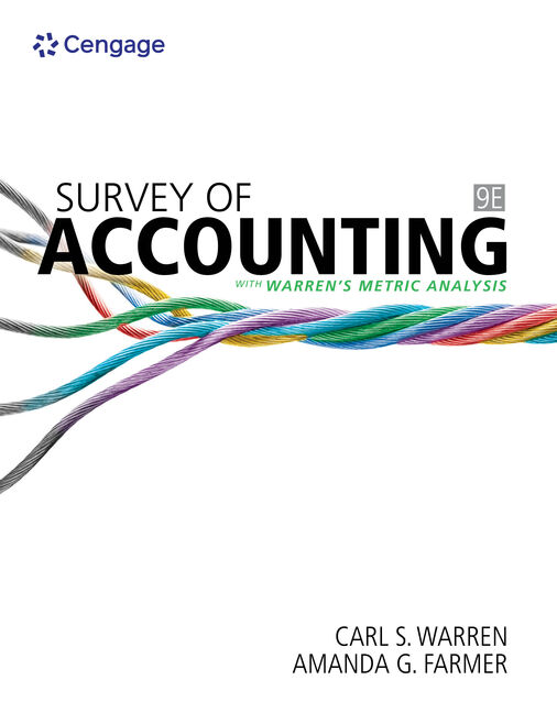 Survey Of Accounting 9780357132593 Cengage