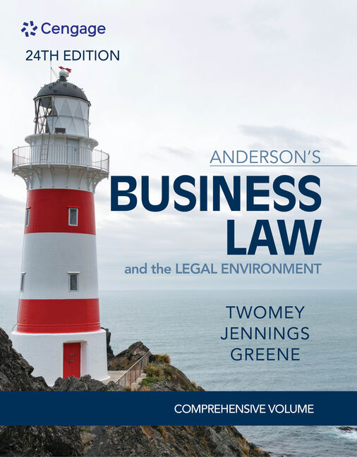 Anderson's Business Law and the Legal Environment, Standard Volume