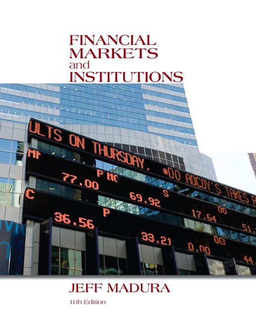 Financial Markets & Institutions 9780357130797 Cengage